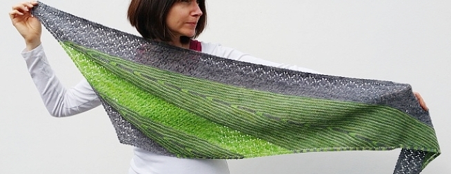 Northern Flurries shawl