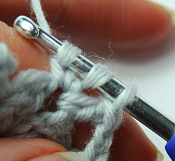 Crochet using an S-plied yarn