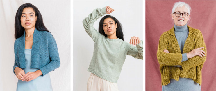 Sweaters from Knit Fold Pleat Repeat by Norah Gaughan