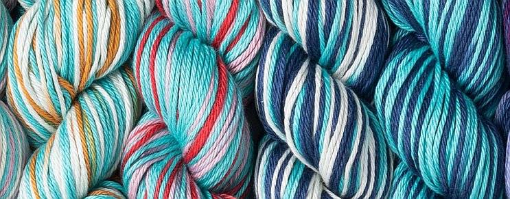New yarn: Knit Picks Shine Multi Worsted