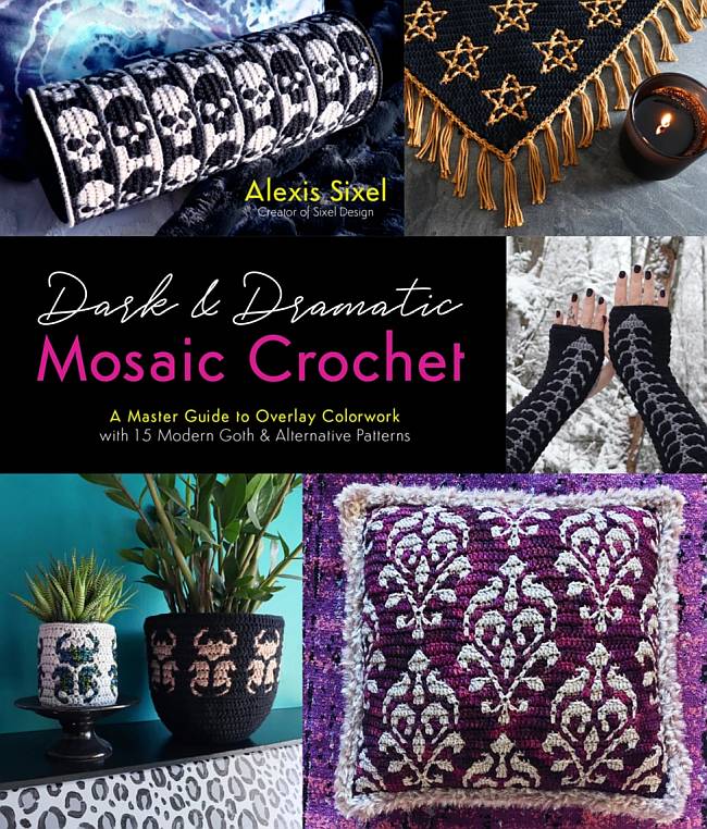 [Book: 'Dark and Dramatic Mosaic Crochet' by Alexis Sixel]