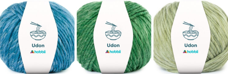 New yarn: Hobbii Udon