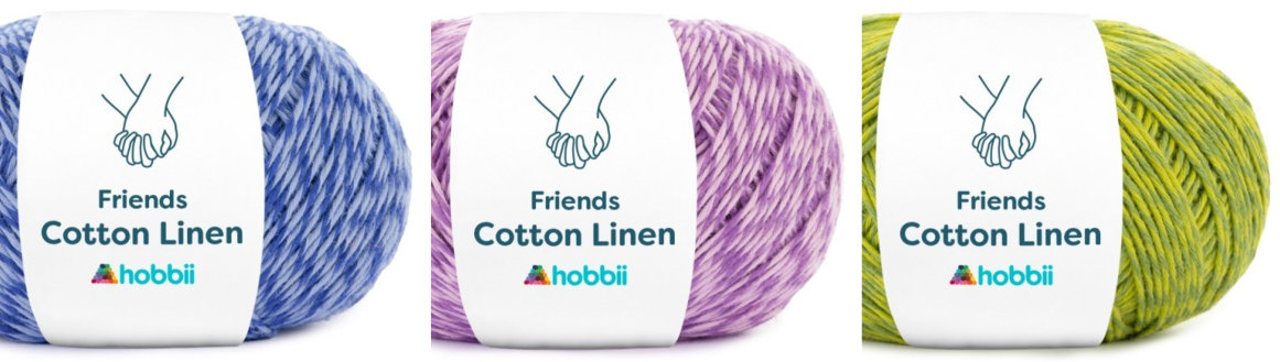 New yarn: Hobbii Friends Cotton Linen