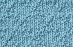 Artesano Alpaca Silk 4-ply knit/purl textured swatch