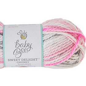 Baby Bee Yarn Sweet Delight Lot of 2 Color is Pink-a-boo, 377 yards each NEW