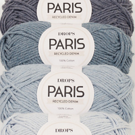 Photo of 'DROPS Paris Recycled Denim' yarn