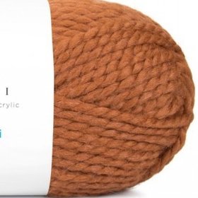 FOSSIL Cream Tan Lion Brand Wool-ease Thick & Quick Yarn Wt 6