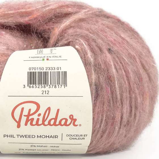 Photo of 'Phil Tweed Mohair' yarn