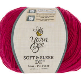Yarn bee Soft & Sleek Low-Pill Fiber Yarn in White