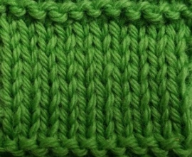 Alternating stitches in old and new yarn