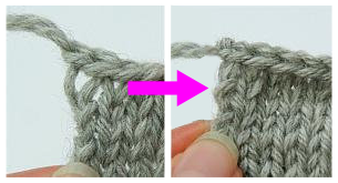 Wobbly bind-off corner to neat and square