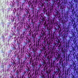 swatch of Snow Flurry lace pattern
